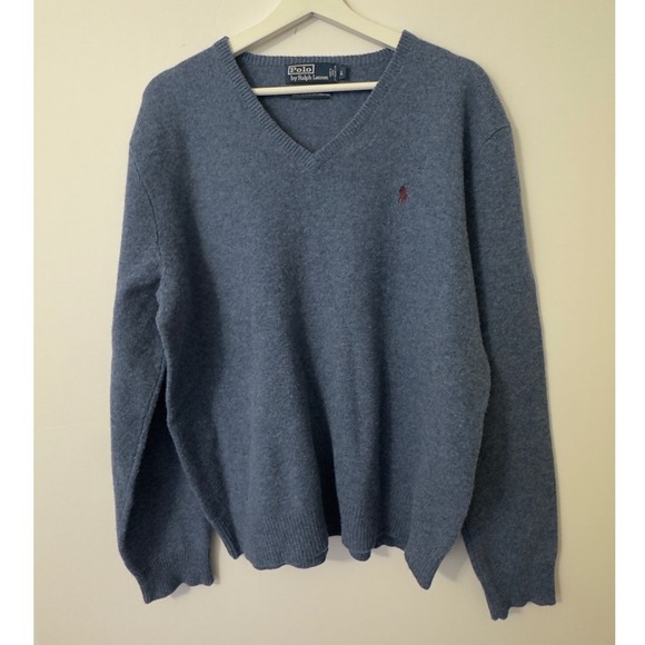 Polo Ralph Lauren Other - Polo Ralph Lauren 100% Lambswool V-Neck Sweater Mens  Pony Logo Prep Old Money